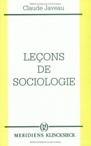 Emprunter Leçons de sociologie livre