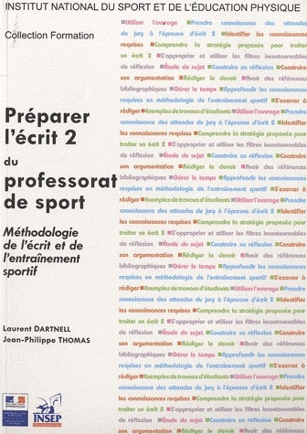 Emprunter PREPARER L'ECRIT 2 DU PROFESSORAT DE SPORT METHODOLOGIE DE L'ECRIT ET DE L'ENTRAINEMENT SPORTIF livre