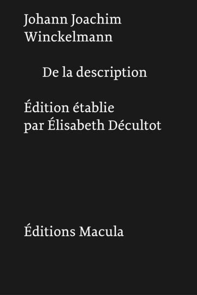 Emprunter De la description livre