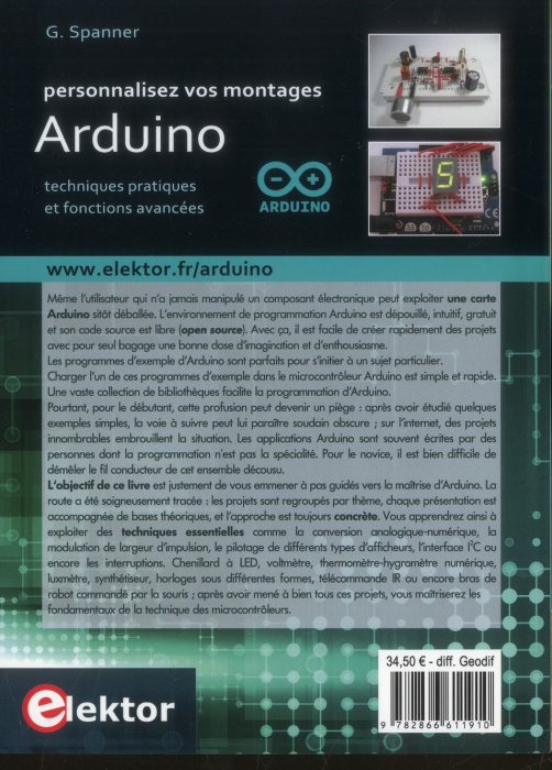 Emprunter Personnalisez vos montages Arduino. Techniques pratiques et fonctions avancées livre