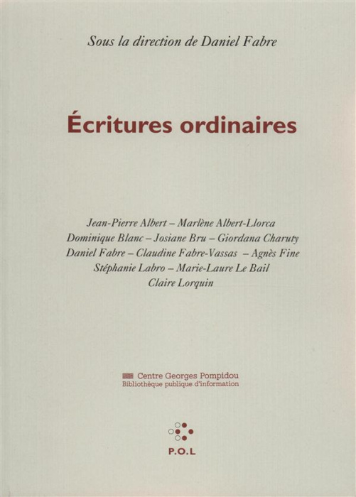 Emprunter Écritures ordinaires livre