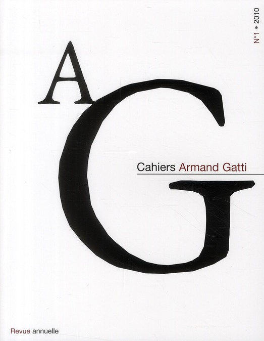 Emprunter Cahiers Armand Gatti N° 1/2010 livre