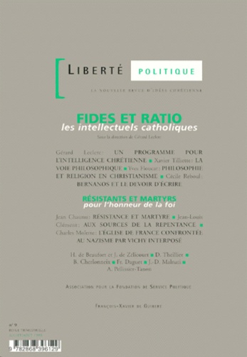 Emprunter Fides et ratio. Les intellectuels catholique livre