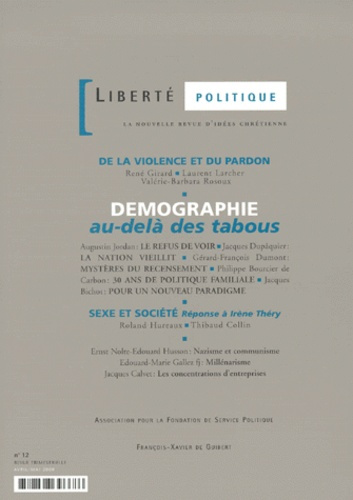 Emprunter Liberté politique n° 12 avril/mai 2000 : Démographie. Au-delà des tabous livre