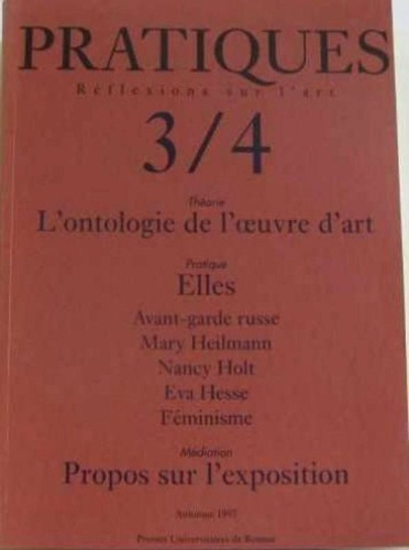 Emprunter PRATIQUE 3 4 REFLEXIONS SUR L ART livre