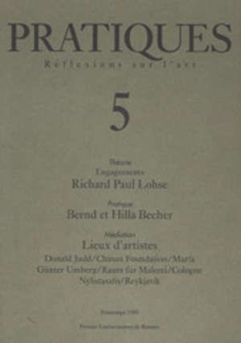 Emprunter PRATIQUES. REFLEXIONS SUR L'ART N°5 livre
