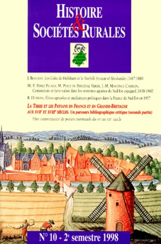 Emprunter Histoire & sociétés rurales N° 10, 2e semestre 1998 : Un parcours bibliographique critique. 2e parti livre