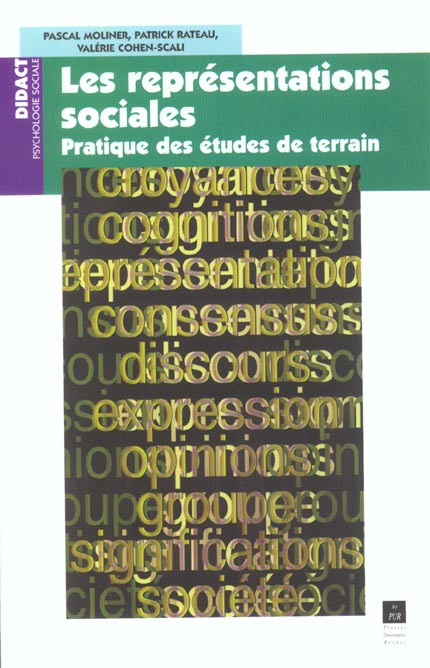 Emprunter Les représentations sociales. Pratique des études de terrain livre