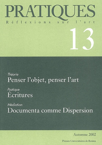 Emprunter Pratiques N° 13 Automne 2002 livre