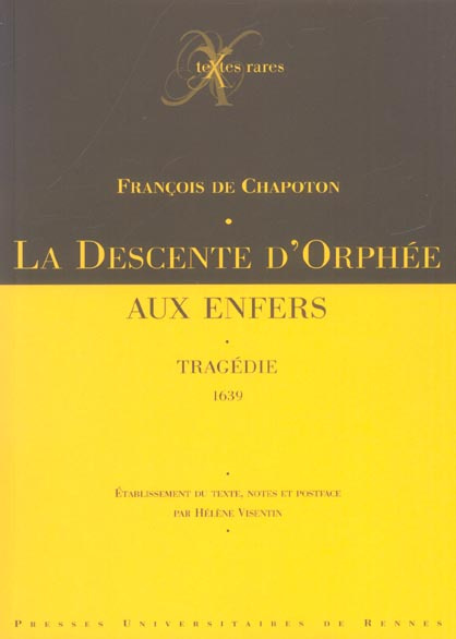 Emprunter La descente d'Orphée aux enfers livre