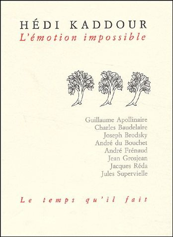 Emprunter L'émotion impossible. Lectures de poésie livre