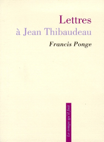 Emprunter Lettres à Jean Thibaudeau livre