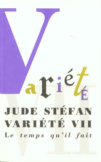 Emprunter Variété VII livre