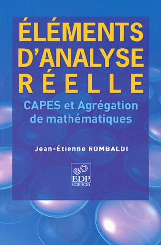 Emprunter ELEMENTS D'ANALYSE POUR LE CAPES ET L'AGREGATION DE MATHS. livre