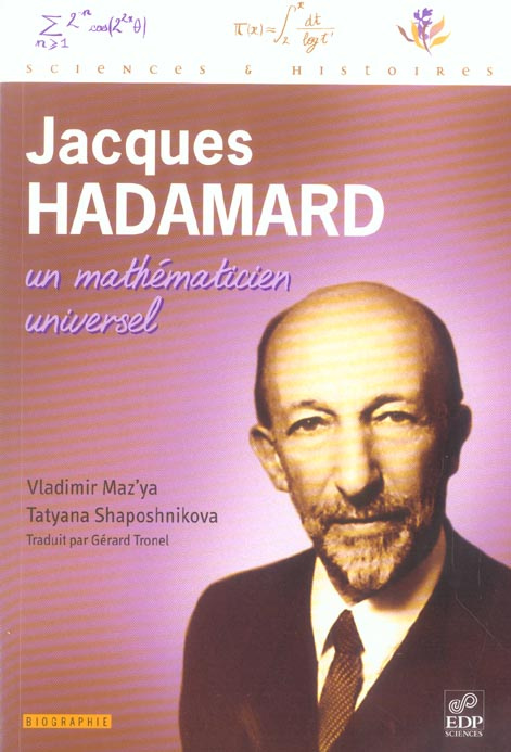 Emprunter JACQUES HADAMARD, UN MATHEMATICIEN UNIVERSEL livre