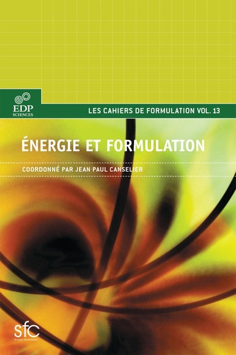 Emprunter ENERGIE ET FORMULATION livre