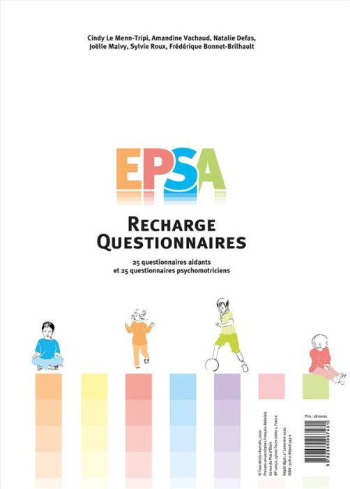 Emprunter EPSA : recharges questionnaires. 25 questionnaires aidants et 25 questionnaires psychomotriciens livre