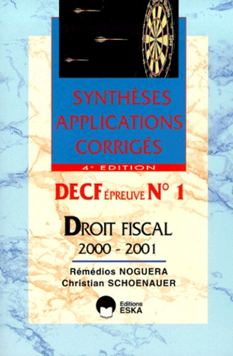Emprunter DECF n° 1 Droit Fiscal. Edition 2000-2001 livre