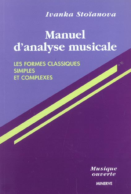 Emprunter Manuel d'analyse musicale. Les formes classiques simples et complexes livre