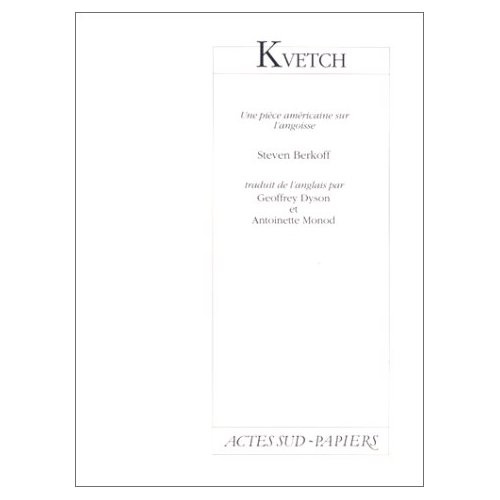 Emprunter KVETCH - - UNE PIECE AMERICAINE SUR L'ANGOISSE - THEATRE NATIONAL DE LA COLLINE livre