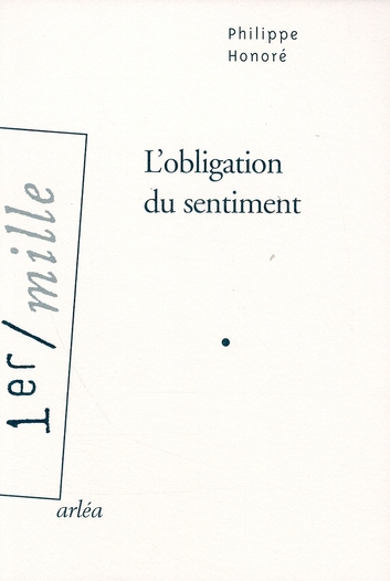 Emprunter L'obligation du sentiment livre