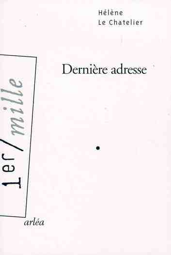 Emprunter Dernière adresse livre