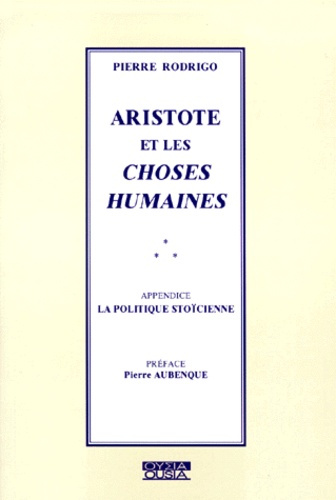 Emprunter ARISTOTE ET LES CHOSES HUMAINES livre