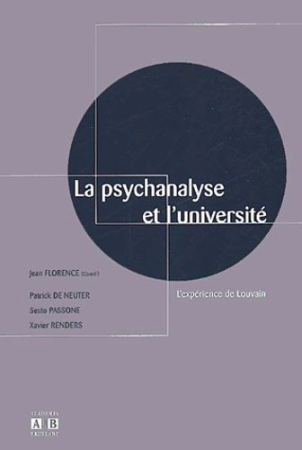 Emprunter La psychanalyse et l'université. L'expérience de Louvain livre