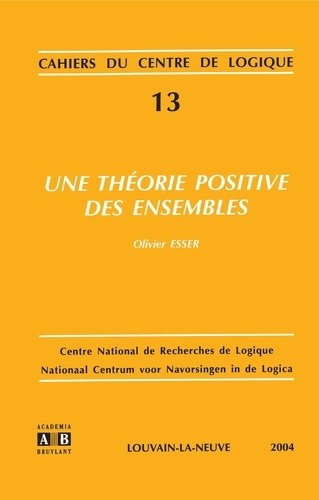 Emprunter THEORIE POSITIVE DES ENSEMBLES livre