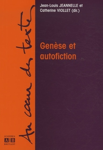 Emprunter Genèse et autofiction livre