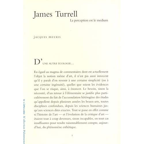 Emprunter JAMES TURREL livre