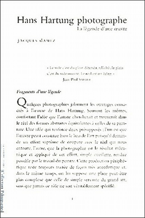 Emprunter Hans Hartung photographe. La légende d'une oeuvre livre