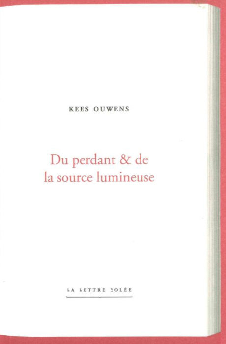 Emprunter Du perdant et de la source lumineuse livre