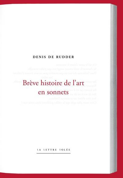 Emprunter Brève histoire de l'art en sonnets. Edition livre