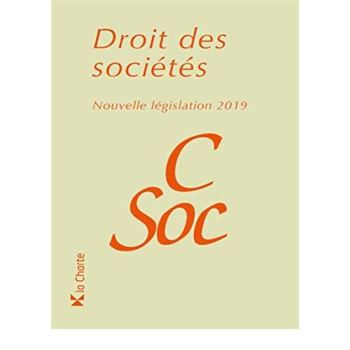 Emprunter Droit des sociétés - Nouvelle législation 2019 livre