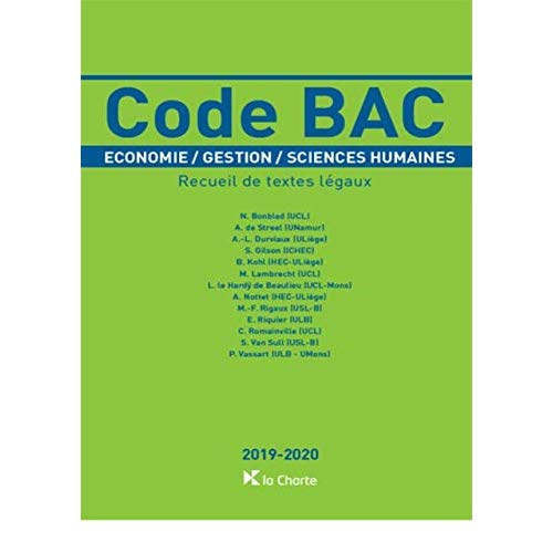 Emprunter Code Bac 2019 2020 Economie Gestion Sciences Humaines livre