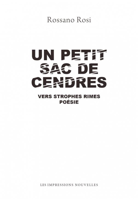 Emprunter UN PETIT SAC DE CENDRES livre