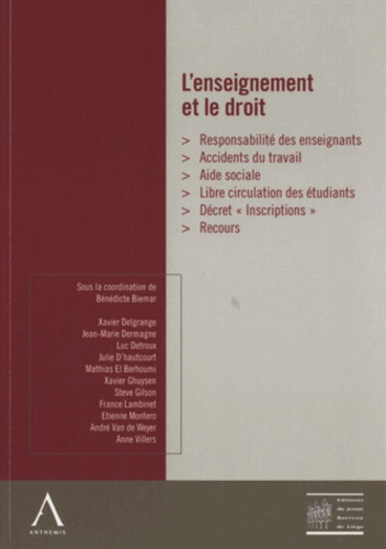 Emprunter L'enseignement et le droit livre