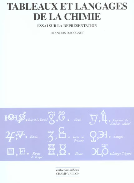 Emprunter Tableaux et langages de la chimie. Essai sur la représentation livre