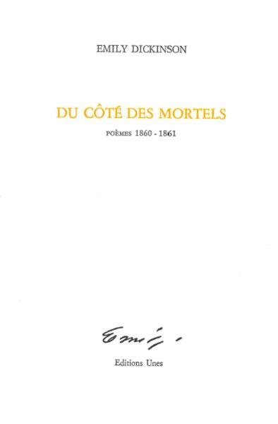 Emprunter Du côté des mortels. Poèmes 1860-1861, Edition bilingue français-anglais livre