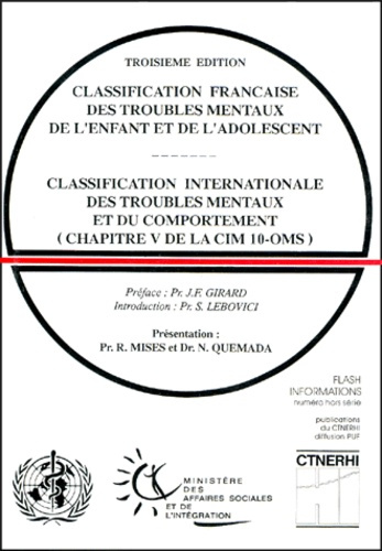 Emprunter CLASSIFICATION FRANCAISE TROUB.MENT. livre