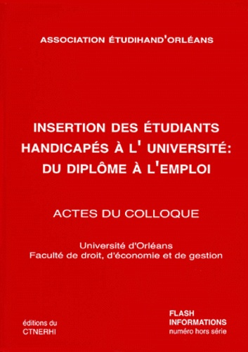 Emprunter INSERTION DES ETUDIANTS HAND.A L'UNI livre