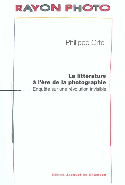 Emprunter LITTERATURE DE L'ERE DE LA PHOTOGRAPHIE livre