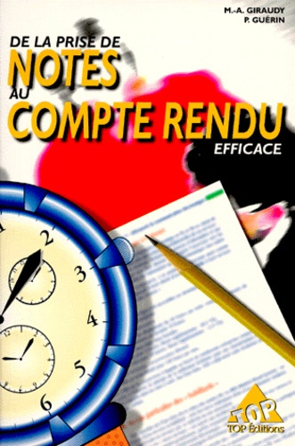 Emprunter PRISE DE NOTE AU COMPTE RENDU EFFICAC livre
