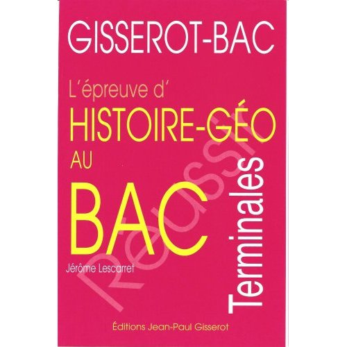 Emprunter L'épreuve d'histoire-géographie au bac livre