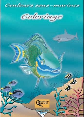 Emprunter Couleurs sous marines coloriage. livre