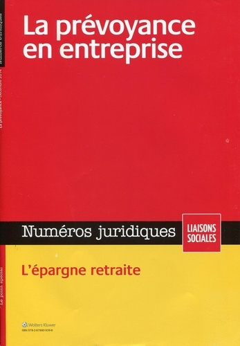 Emprunter Numéros juridiques Décembre 2014 : La prévoyance en entreprise livre