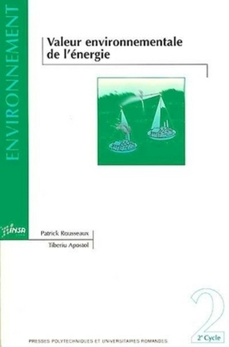 Emprunter Valeur environnementale de l'énergie livre
