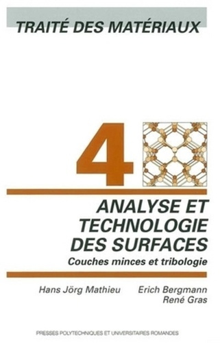 Emprunter Analyse et technologie des surfaces. Couches minces et tribologie livre