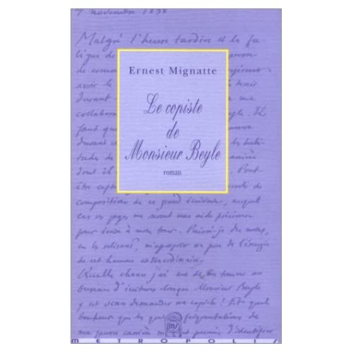 Emprunter LE COPISTE DE MONSIEUR BEYLE livre